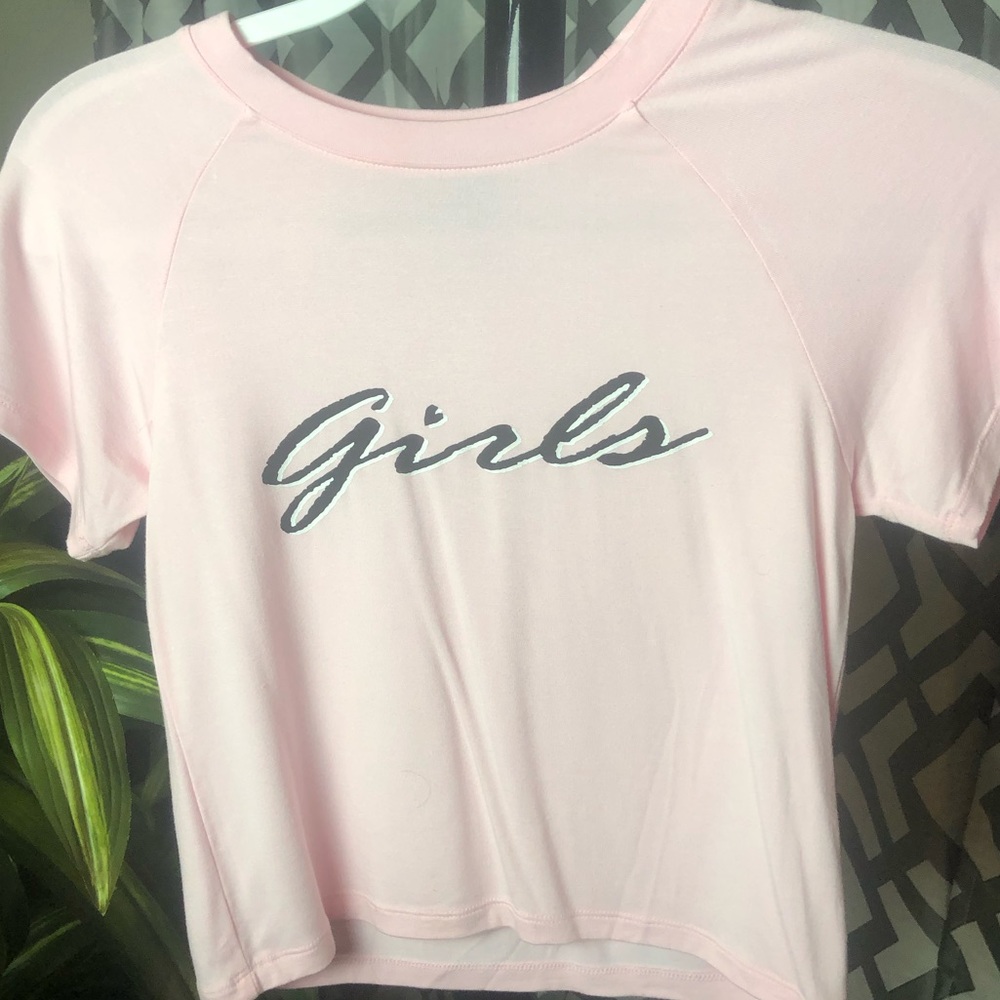 Baby pink crop top